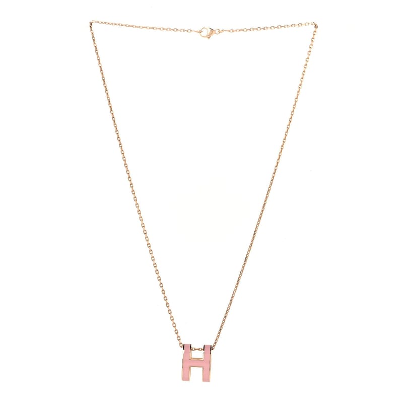Lacquered золото Pop H підвіска кольє рожевий Dragee