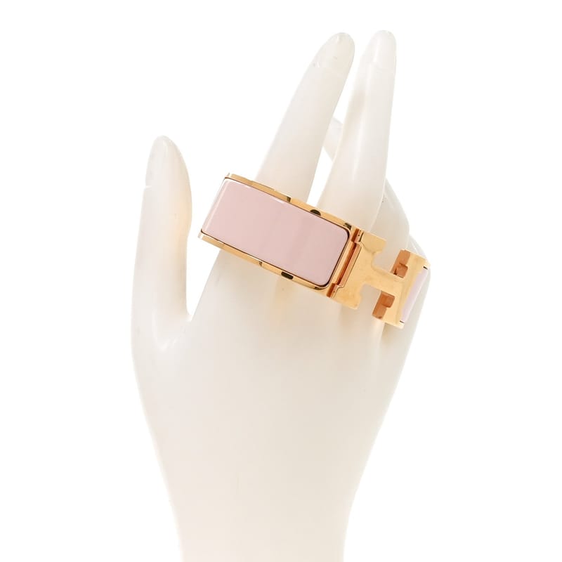 Enamel Wide Clic Clac H браслет GM рожевий Candeur