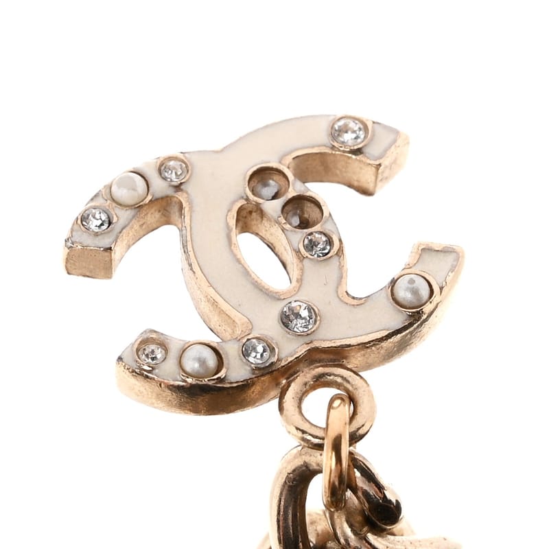Enamel Crystal перлина CC Lucky Charms браслет золото білий