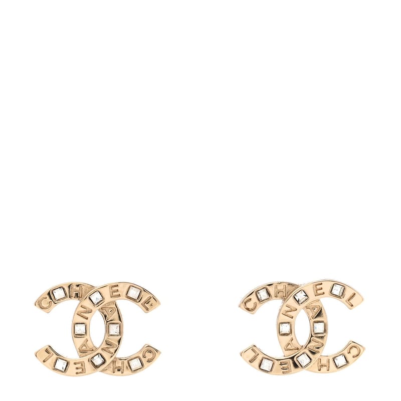 Crystal CC Logo сережки золото