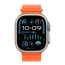 Смарт-годинник Apple Watch Ultra 2 GPS + Cellular 49mm Titanium Case with Orange Ocean Band (MREH3)