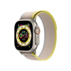 Смарт-годинник Apple Watch Ultra GPS + Cellular 49mm Titanium Case with Yellow/Beige Trail Loop - M/L (MQF23/MQFU3)