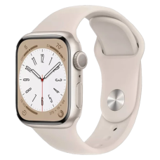Смарт-годинник Apple Watch Series 8 GPS + Cellular 41mm Starlight Aluminum Case with Starlight Sport Band (MNJ03, MNHY3)