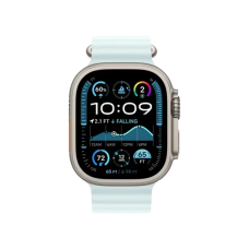 Смарт-годинник Apple Watch Ultra 2 GPS + Cellular 49mm Natural Titanium Case w. Ice Blue Ocean Band (MYT03+MXTF3)