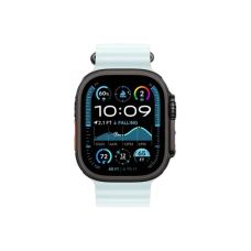 Смарт-годинник Apple Watch Ultra 2 GPS + Cellular 49mm Black Titanium Case w. Ice Blue Ocean Band (MYTC3+MYP83)