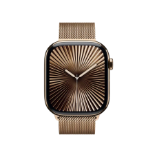 Смарт-годинник Apple Watch Series 10 GPS + Cellular 42mm Gold Titanium Case w. Gold Milanese Loop (MX083)