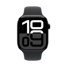 Смарт-годинник Apple Watch Series 10 GPS + Cellular 42mm Jet Black Alu. Case w. Black Sport Band - M/L (MWX73)