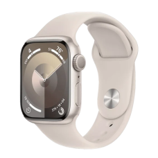 Смарт-годинник Apple Watch Series 9 GPS + Cellular 41mm Starlight Alu. Case w. Starlight Sport Band - M/L (MRHP3)