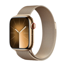 Смарт-годинник Apple Watch Series 9 GPS + Cellular 45mm Gold S. Steel Case w. Gold Milanese Loop (MRMU3)