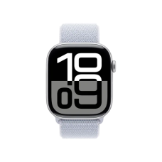 Смарт-годинник Apple Watch Series 10 GPS + Cellular 42mm Silver Aluminum Case w. Blue Cloud S. Loop (MWX53)