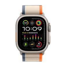 Смарт-годинник Apple Watch Ultra 2 GPS + Cellular 49mm Titanium Case with Orange/Beige Trail Loop - M/L (MRF23)