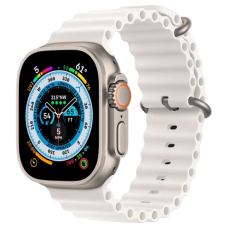 Смарт-годинник Apple Watch Ultra GPS + Cellular 49mm Titanium Case with White Ocean Band (MNH83/MNHF3)