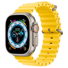 Смарт-годинник Apple Watch Ultra GPS + Cellular 49mm Titanium Case with Yellow Ocean Band (MNH93/MNHG3/MNHN3)