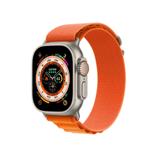Смарт-годинник Apple Watch Ultra GPS + Cellular 49mm Titanium Case with Orange Alpine Loop - Large (MQEV3/MQFM3)