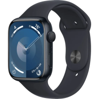 Смарт-годинник Apple Watch Series 9 GPS + Cellular 41mm Graphite S. Steel Case w. Midnight S. Band - M/L (MRJ93)