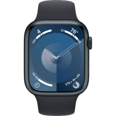 Смарт-годинник Apple Watch Series 9 GPS + Cellular 45mm Graphite S. Steel Case w. Midnight Sport Band - S/M (MRMV3)
