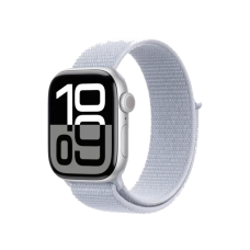 Смарт-годинник Apple Watch Series 10 GPS 46mm Silver Aluminum Case w. Blue Cloud Sport Loop (MWWN3)