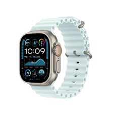 Смарт-годинник Apple Watch Ultra 2 GPS + Cellular 49mm Natural Titanium Case w. Ice Blue Ocean Band (MYT03+MXTF3)