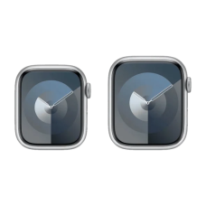 Смарт-годинник Apple Watch Series 9 GPS + Cellular 45mm Silver Alu. Case w. Storm Blue S. Band - M/L (MRMH3)