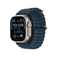 Смарт-годинник Apple Watch Ultra 2 GPS + Cellular 49mm Titanium Case with Blue Ocean Band (MREG3)