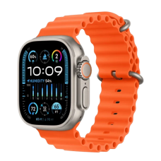 Смарт-годинник Apple Watch Ultra 2 GPS + Cellular 49mm Titanium Case with Orange Ocean Band (MREH3)