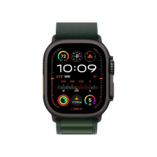 Смарт-годинник Apple Watch Ultra 2 GPS + Cellular 49mm Black Titan. Case w. Dark Green Alpine Loop - Small (MX4Q3)