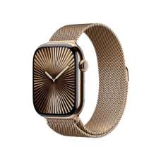 Смарт-годинник Apple Watch Series 10 GPS + Cellular 42mm Gold Titanium Case w. Gold Milanese Loop (MX083)