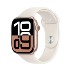 Смарт-годинник Apple Watch Series 10 GPS + Cellular 42mm Rose Gold Alu. Case w. Light Blush Sport Band - M/L (MWXA3)