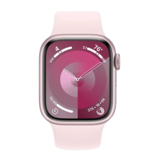 Смарт-годинник Apple Watch Series 9 GPS + Cellular 45mm Pink Alu. Case w. Light Pink Sport Band - S/M (MRMK3)