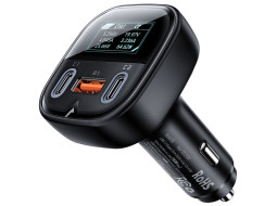 Автомобільний зарядний пристрій Acefast B5 Quick Charge 2xUSB-C/USB-A 101W Black (B5 Black)