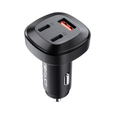 Автомобільний зарядний пристрій Acefast B3 Quick Charge 2xUSB-С/USB-А 66W Black (B3 Black)