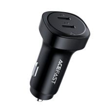 Автомобільний зарядний пристрій Acefast B2 Quick Charge 2xUSB-С 72W Black (B2 Black)