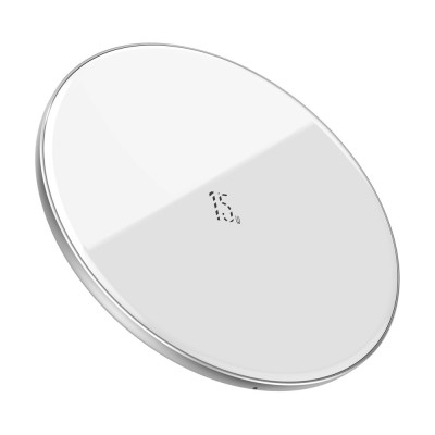 Бездротовий зарядний пристрій Baseus Simple 15W Type-C version White (WXJK-B02)