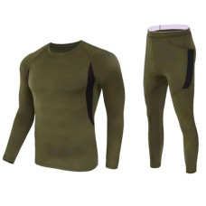 Термобілизна комплект, олива (Segmented Fleece)