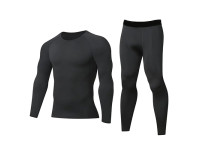 Термобілизна комплект, чорний (Polyester/Elastane)