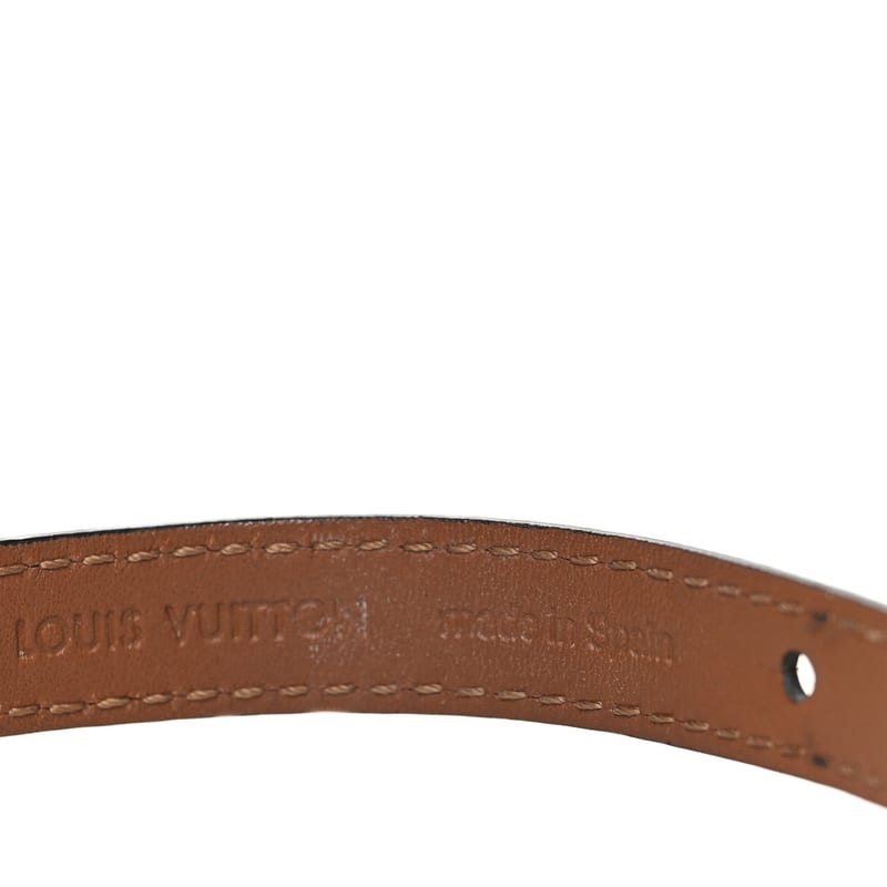 Calfskin LV Iconic браслет 17 чорний