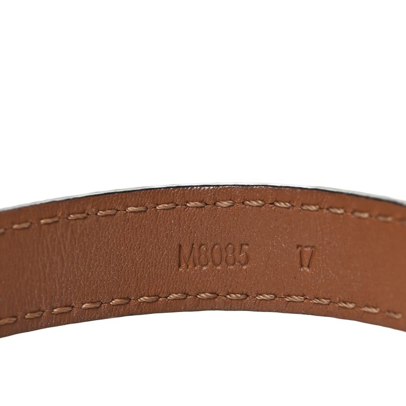 Calfskin LV Iconic браслет 17 чорний