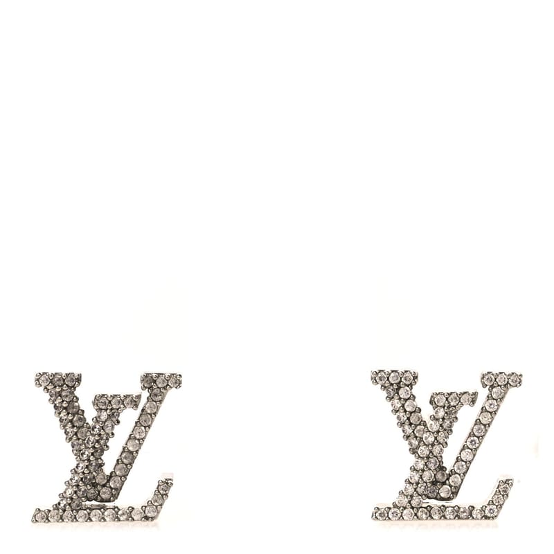 кристал LV Iconic сережки срібло