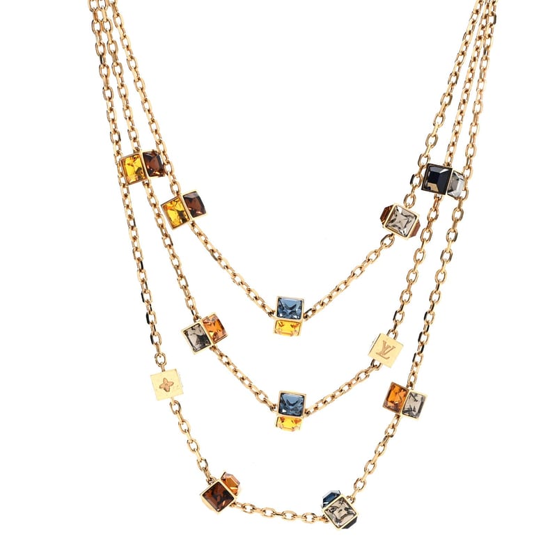 Swarovski метал Gamble Long кольє золото Multicolor