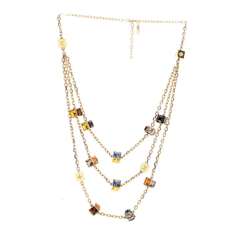 Swarovski метал Gamble Long кольє золото Multicolor