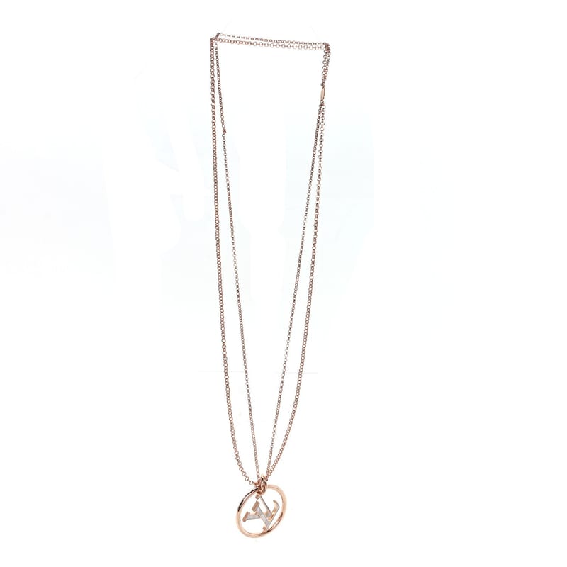 метал Enamel LV Stellar Long кольє рожеве золото