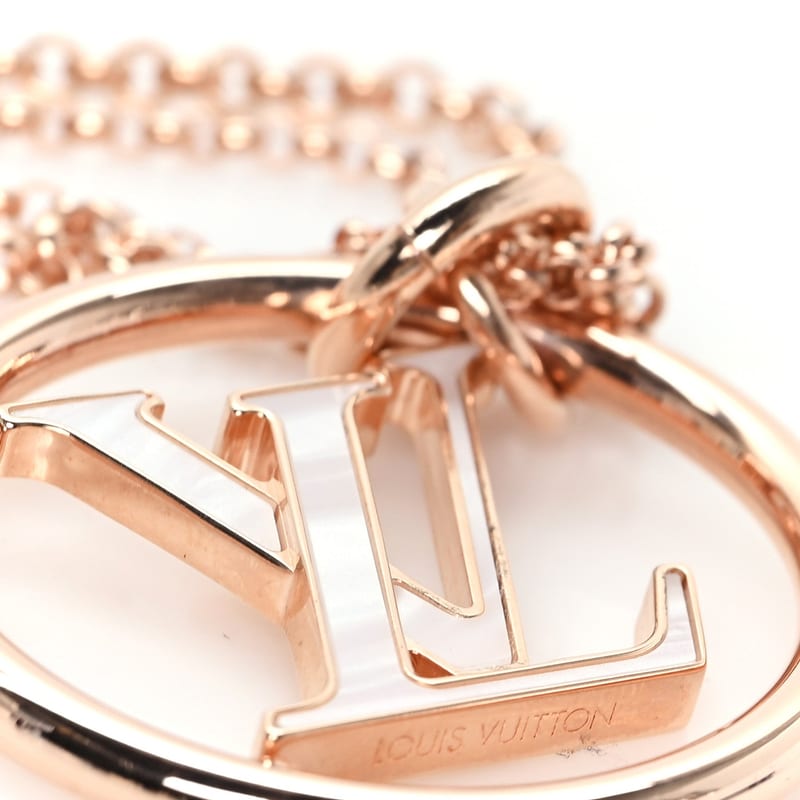 метал Enamel LV Stellar Long кольє рожеве золото