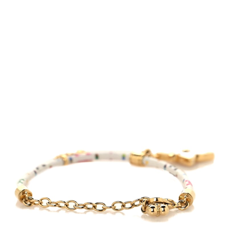 LV X TM Monogram Multicolor Charms браслет білий