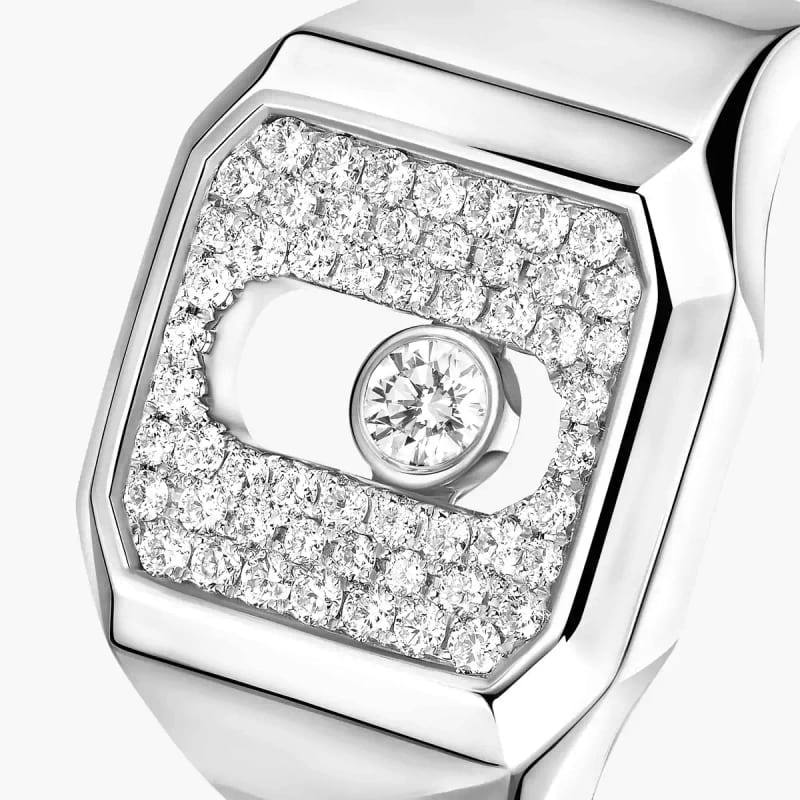 Chevalière Move Joaillerie Pavée