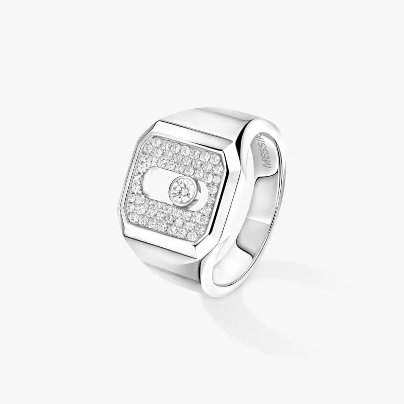 Chevalière Move Joaillerie Pavée