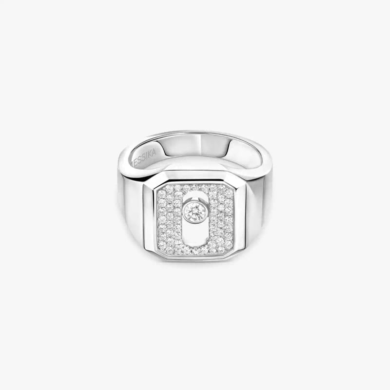 Chevalière Move Joaillerie Pavée