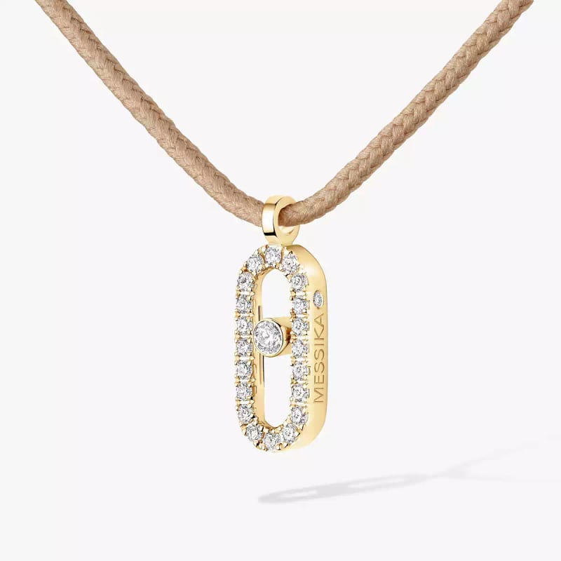Кольє cordon beige pavé Messika Care(s)