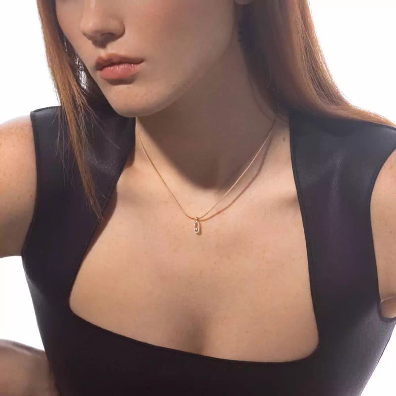 Кольє cordon beige pavé Messika Care(s)