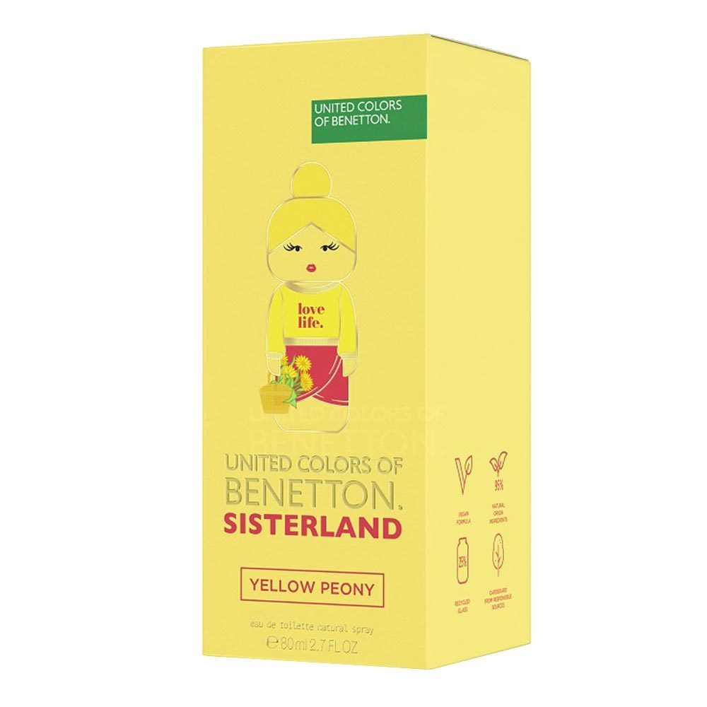 United Colors of Benetton Sisterland Yellow Peony 80 ml